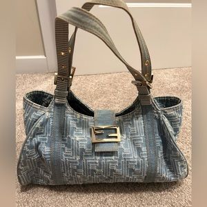 Vintage Fendi Denim Logo bag